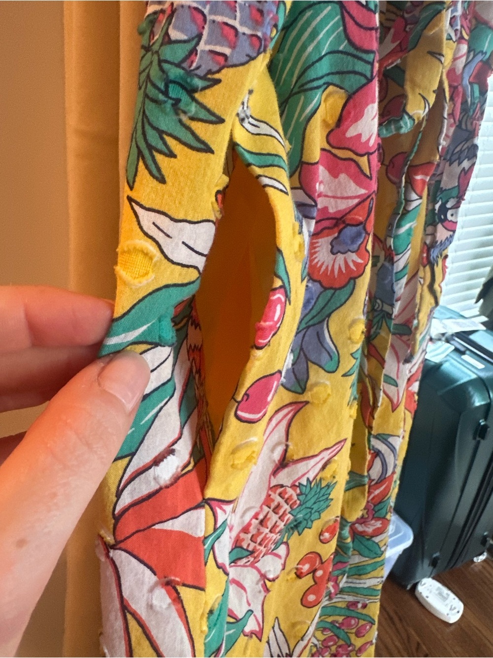 Talbots Yellow Floral Ruffled Sundress - Picture 5 of 6